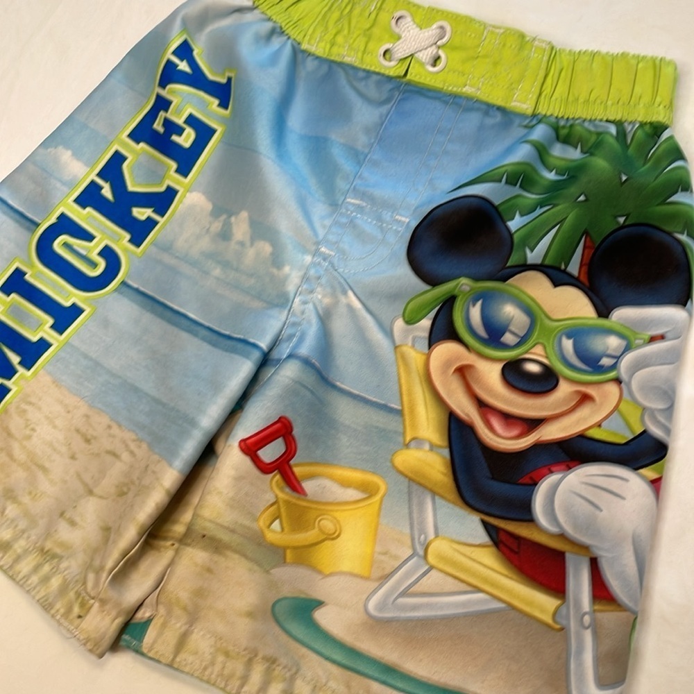 Mickey Mouse On The Beach Boys 4T Swim Trunks - Picture 6 of 6